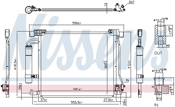 Конденсатор, кондиционер - Nissens 940555