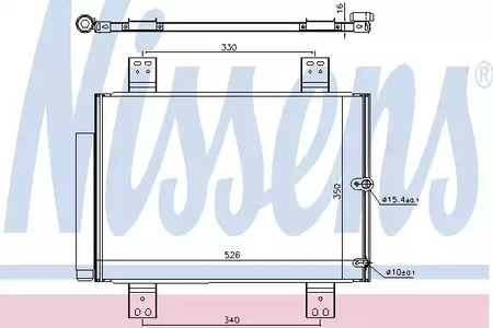 Конденсатор, кондиционер - Nissens 940560