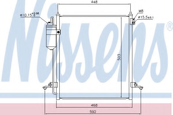 Конденсатор, кондиционер - Nissens 940610