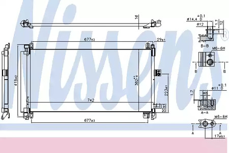 Конденсатор, кондиционер - Nissens 940656