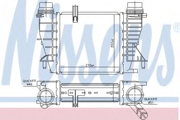 Интеркулер - Nissens 96363