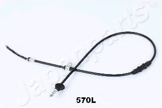Трос, стояночная тормозная система | зад | - Japanparts BC-570L