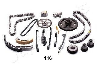 Комплект цепи привода распредвала - Japanparts KDK-116