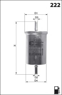 Фильтр топливный - MECAFILTER ELE6122