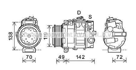 Компрессор кондиционера - AVA MSK644
