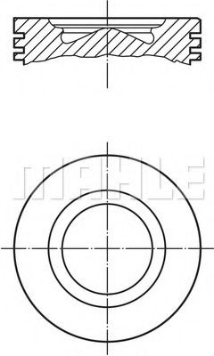 Поршнекомплект - Mahle 007 PI 00104 000