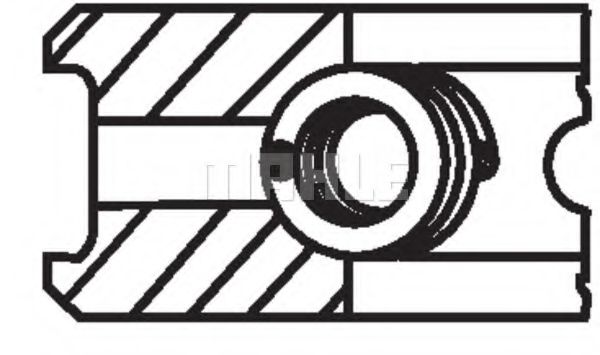 Колец поршневых комплект - Mahle 011 RS 10101 0N0