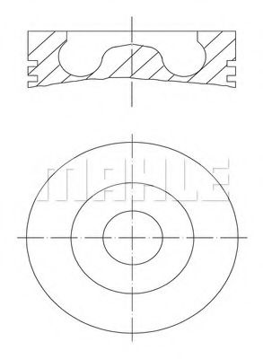 Поршнекомплект - Mahle 081 PI 00105 001