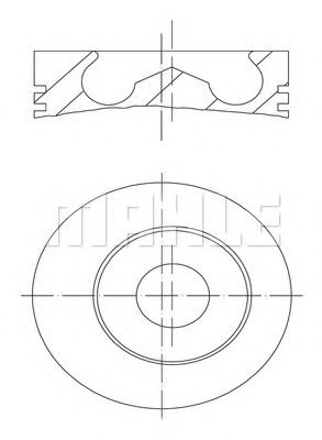 Поршнекомплект - Mahle 100 01 00