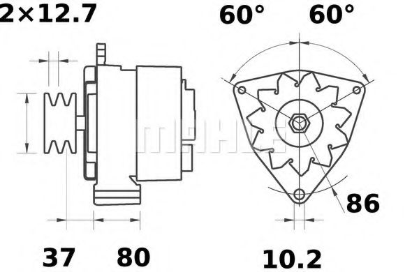 Генератор - Mahle MG 100