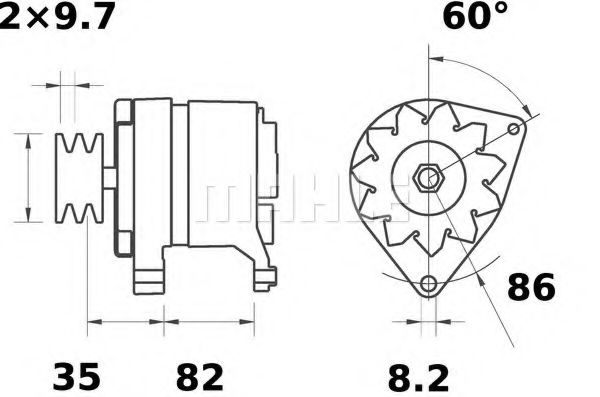 Генератор - Mahle MG 403