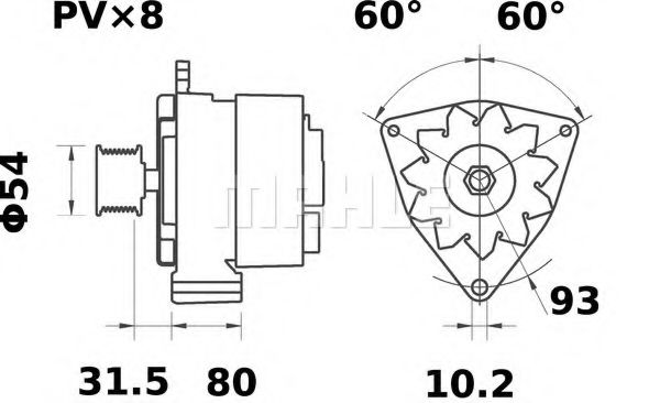 Генератор - Mahle MG 622