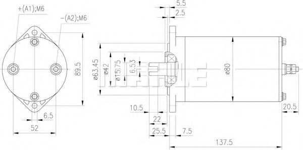 Электромотор - Mahle MM 255