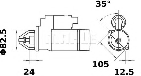 Стартер - Mahle MS 247