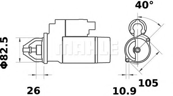Стартер - Mahle MS 30