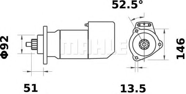 Стартер - Mahle MS 466