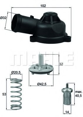 Термостат интегрированный - Mahle TI 244 83D