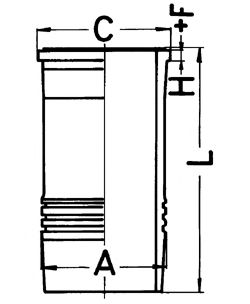 Гильза цилиндра - Kolbenschmidt 89895110