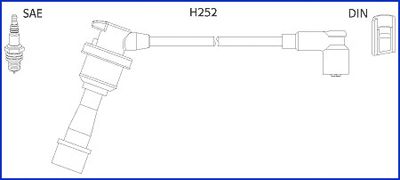 Комплект проводов зажигания - Hitachi 134480
