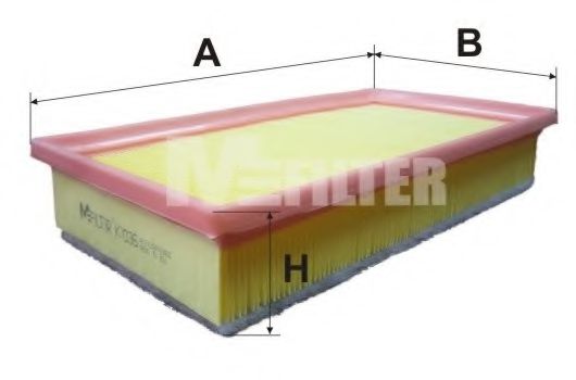 Воздушный фильтр - MFILTER K 7036