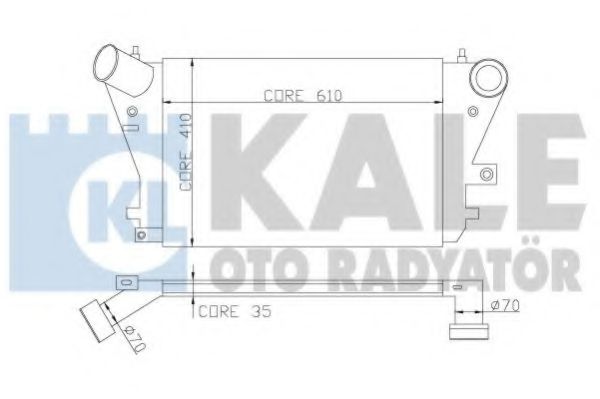 Интеркулер VAG A3 tdi-tfsi 03- - Kale oto Radyator 342100