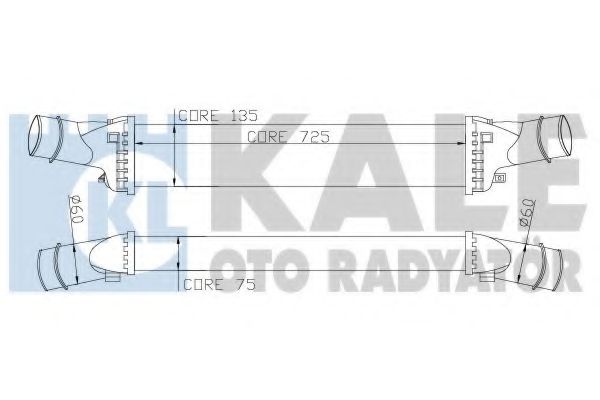 Интеркулер VAG A4 tdi/ tfsi - Kale oto Radyator 342400
