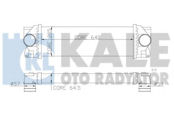 Интеркулер MB Sprinter 06- - Kale oto Radyator 342800