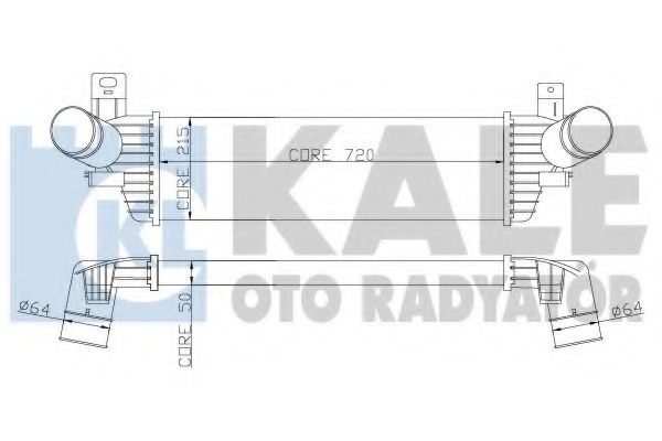 Интеркулер - Kale oto Radyator 343000
