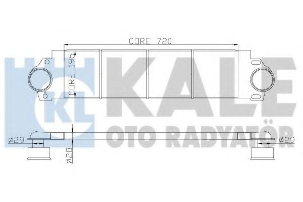 Интеркулер - Kale oto Radyator 343100