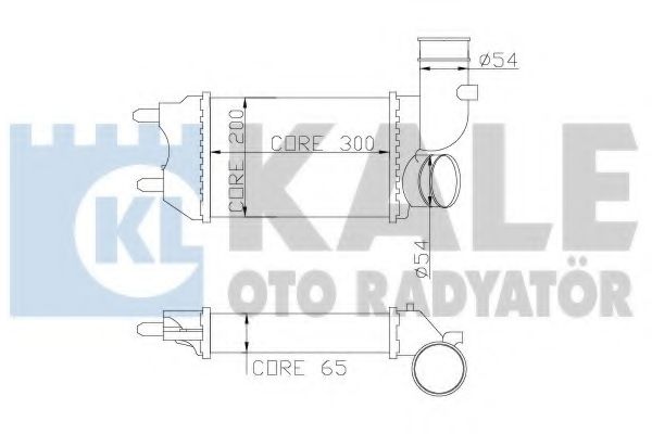 Интеркулер PSA Boxer, FI Ducato - Kale oto Radyator 343500