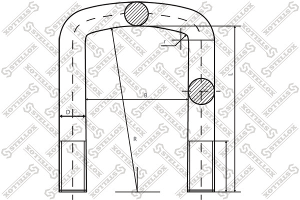 Стремянка с гайкой 81xM18x2x210-U MAN - Stellox 84-64589-SX