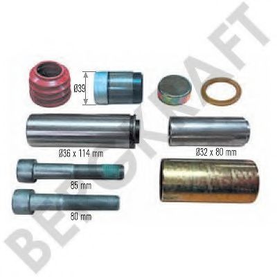 Ремкомплект, тормозной суппорт - BERGKRAFT BK1600214AS