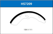 Колодки тормозные барабанные 1 штука hyundai HD78,County барабанные (110мм) - HSB HS7209