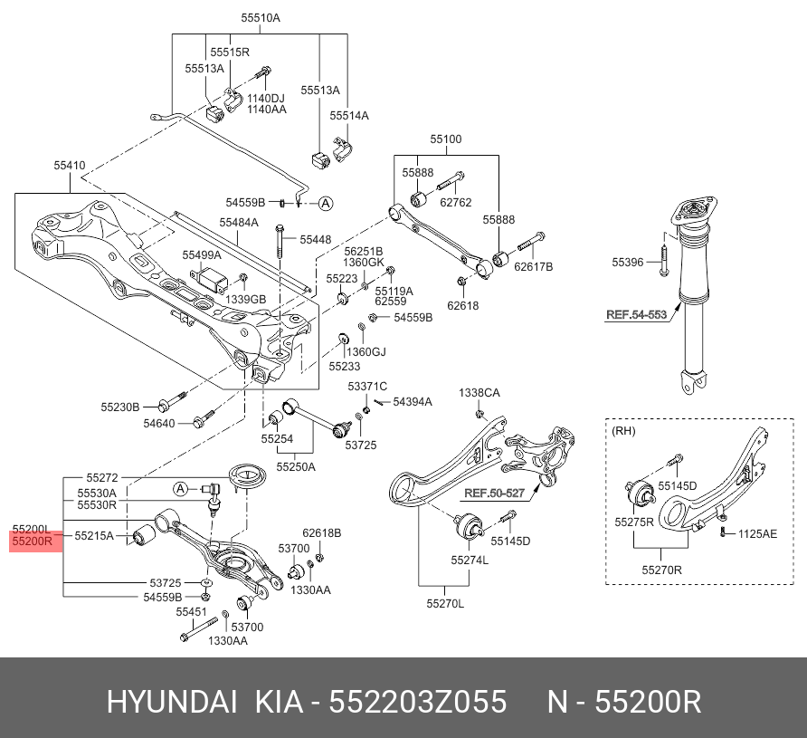 Рычаг подвески - Hyundai/Kia 55220-3Z055
