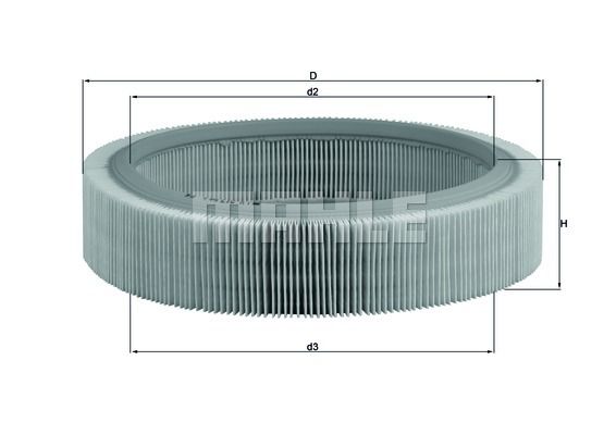 Фильтр воздушный - Mahle LX317