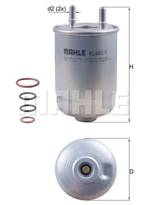 Фильтр топливный - Mahle KL4855D