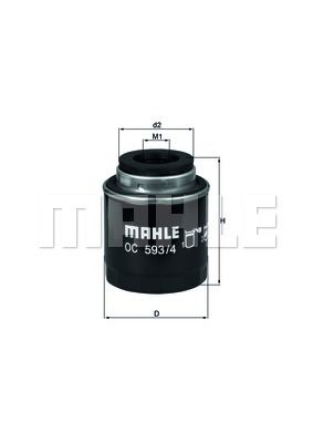 Фильтр масляный - Mahle OC5934