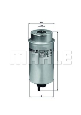 Фильтр топливный - Mahle KC116
