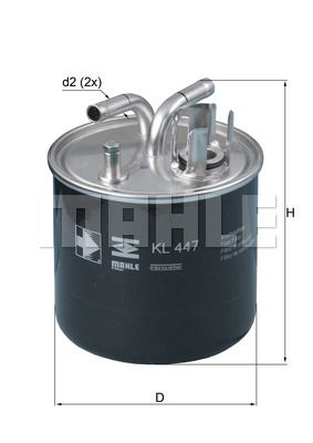Фильтр топливный - Mahle KL447