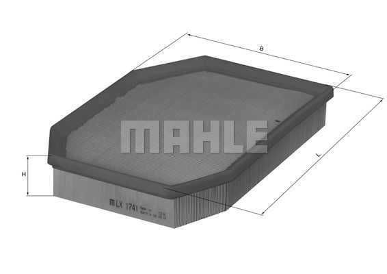 Фильтр воздушный - Mahle LX1741