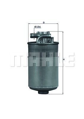 Фильтр топливный - Mahle KL154