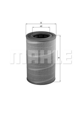 Фильтр воздушный - Mahle LX612