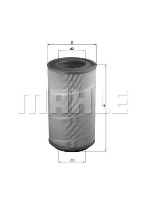 Фильтр воздушный HCV - Mahle LX1025