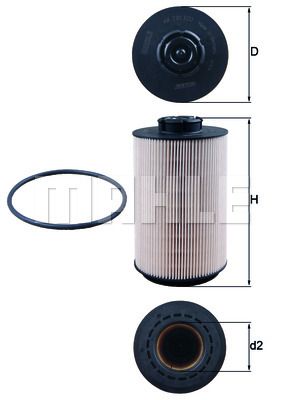 Фильтр топливный HCV - Mahle KX230D