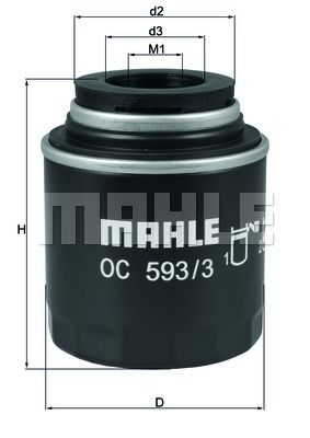 Фильтр масляный - Mahle OC5933