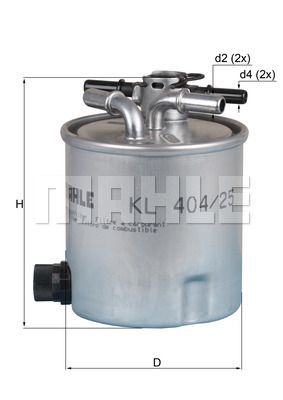 Фильтр топливный - Mahle KL40425