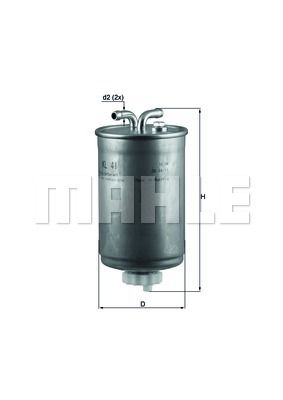 Фильтр топливный - Mahle KL41