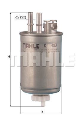 Фильтр топливный - Mahle KL483