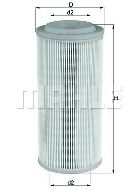 Фильтр воздушный - Mahle LX1595