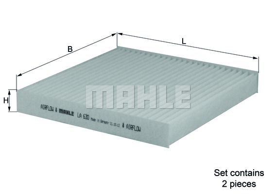 Фильтр салона стандарт - Mahle LA630S